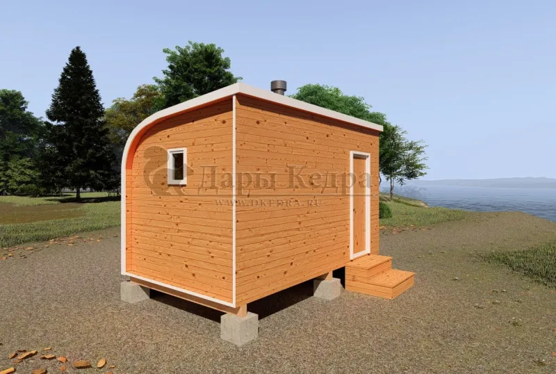 Баня «Парус» из кедра 4х2,2 метра