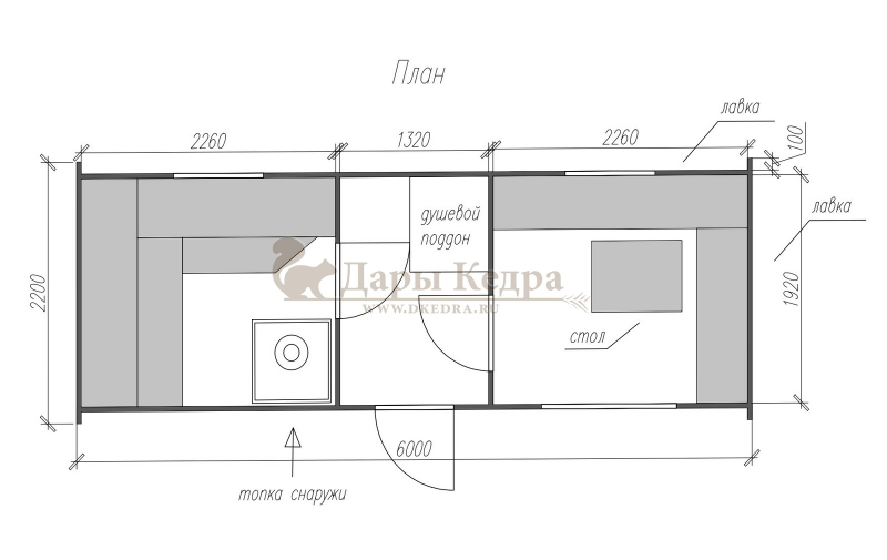 Овальная-Окта баня-бочка из кедра 6х2,2 метра